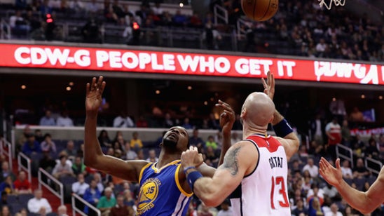 Warriors lose Durant to injury, lose game to Wizards 112-108 (Feb 28, 2017)