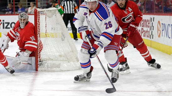 Aho scores 2 late goals, Carolina rallies past Rangers, 4-3 (Mar 09, 2017)