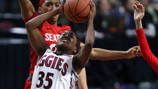 New Mexico St women win third straight WAC title 63-48 (Mar 11, 2017)