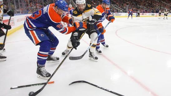 Maroon scores twice, Oilers thump Bruins 7-4 (Mar 16, 2017)