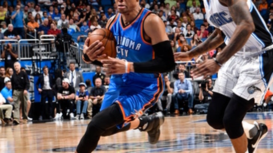 Westbrook scores 57 in Thunder's 114-106 OT win over Magic (Mar 29, 2017)