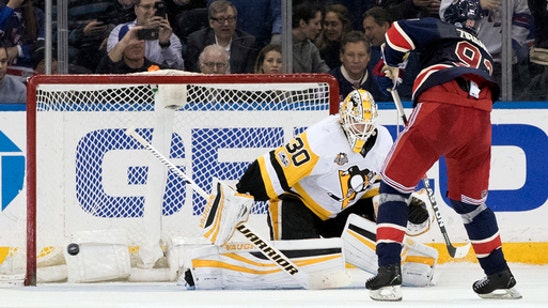 Crosby leads Penguins to 4-3 win over Rangers in shootout (Mar 31, 2017)