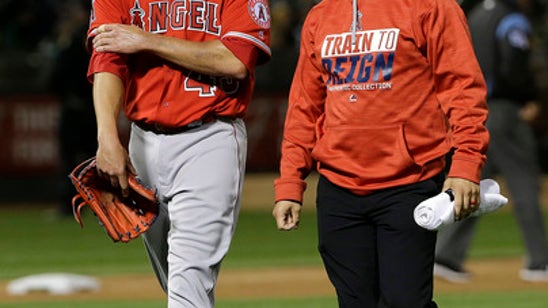 Angels place Richards on DL with strained right biceps
