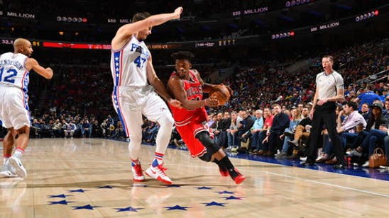 Butler has triple-double, fuels Bulls past 76ers 102-90 (Apr 06, 2017)