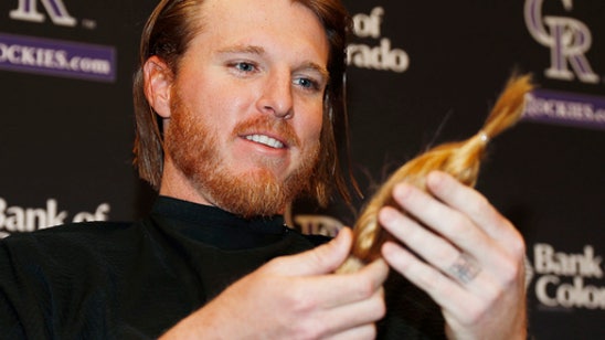 Rockies pitcher Jon Gray trims flowing locks for charity