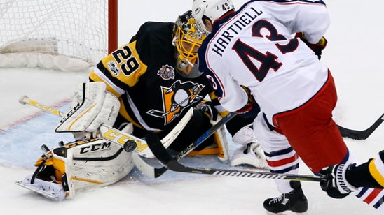 Penguins' Fleury to stay in net for Game 2 vs Blue Jackets
