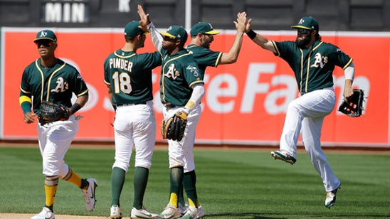 Davis hits 7th home run as A's rout Rangers 9-1 (Apr 19, 2017)