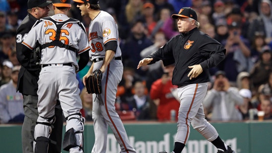 Gausman ejected after another hit batter in Red Sox-Orioles
