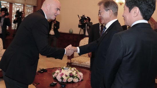 SKorea leader proposes Asian nations co-host 2030 World Cup