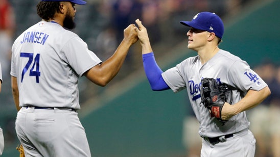 Hernandez hits home run off Miller, Dodgers beat Indians 6-4 (Jun 14, 2017)