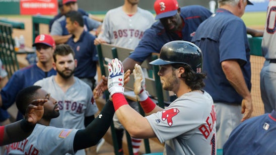 Benintendi leads Red Sox past Rangers 11-4 for 6th straight (Jul 04, 2017)