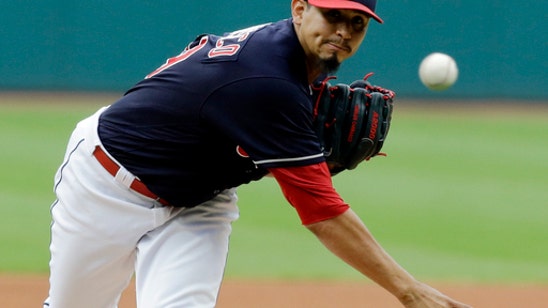 Indians' Carrasco strikes out side on 9 pitches