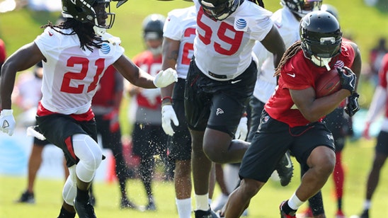 Falcon's Freeman keeps spirits up as he awaits new contract