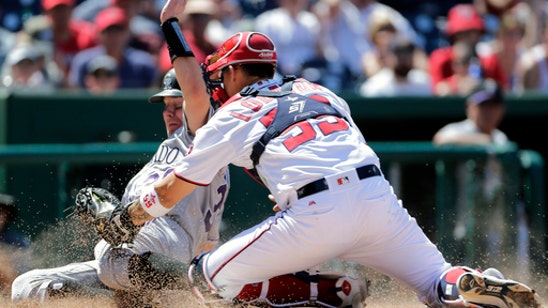 Lind, Goodwin homer in 5th, Nationals beat Rockies for split (Jul 30, 2017)