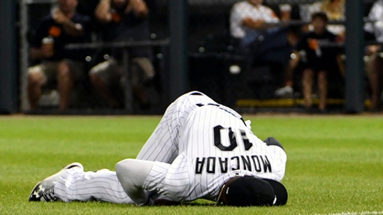 Moncada glad he wasn't hurt worse in outfield collision