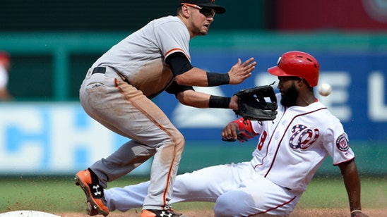 Harper-less Nationals split doubleheader against Giants (Aug 13, 2017)