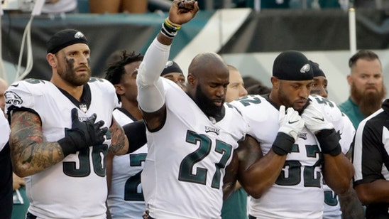 Chris Long supports Malcolm Jenkins during anthem protest