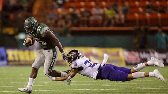Saint Juste runs for 202 yards, Hawaii tops Western Carolina (Sep 02, 2017)
