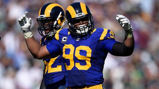 Rams All-Pro Aaron Donald back in practice after holdout