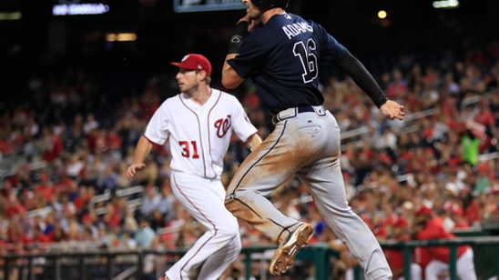 Braves score 7 off Scherzer in victory over Nats (Sep 13, 2017)