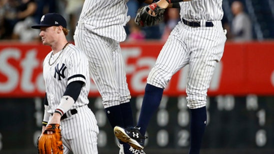 Hicks prevents slam in return, Yankees home if AL wild card (Sep 26, 2017)