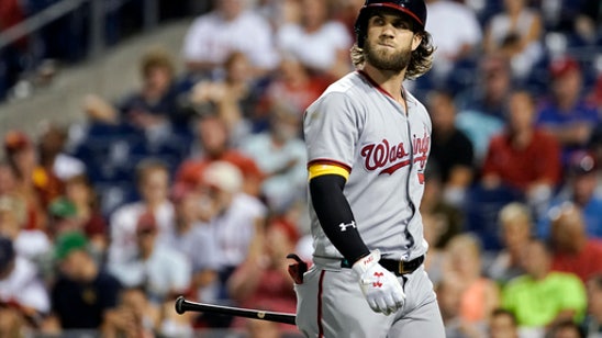 'Don't be alarmed': Bryce Harper out of Nationals' lineup