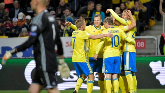Berg scores 4 as Sweden routs Luxembourg 8-0 in qualifying