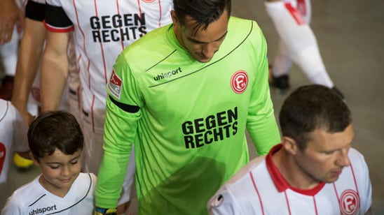 Duesseldorf players protest far-right with jersey message