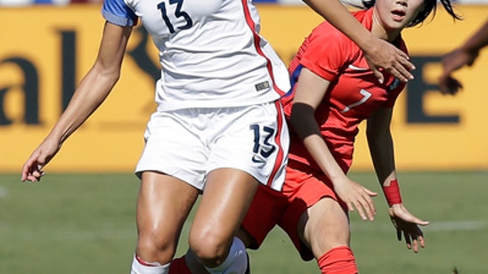 Mewis scores twice and US women beat South Korea 6-0