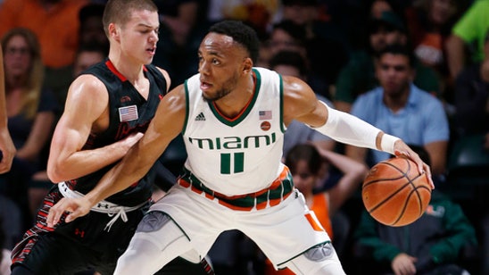 Brown's triple-double helps Miami beat Gardner-Webb 77-45 (Nov 10, 2017)