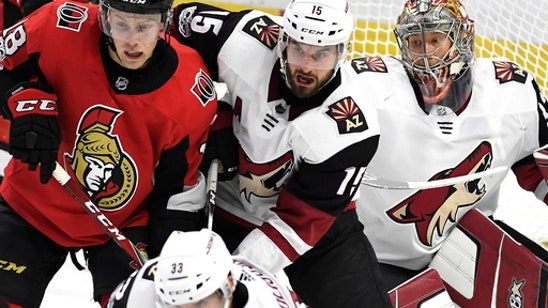 Anthony Duclair has hat trick, Coyotes beat Sen 3-2 in OT (Nov 18, 2017)