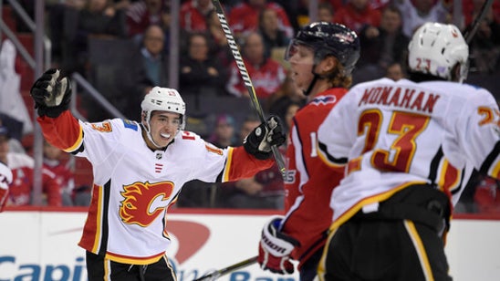 Gaudreau extends point streak to 10 as Flames beat Capitals