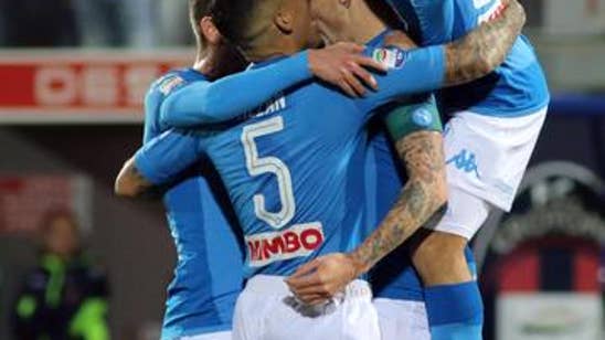 Hamsik extends record as leader Napoli wins 1-0 at Crotone