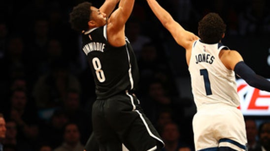Nets cool off Timberwolves 98-97 on Dinwiddie's jumper (Jan 03, 2018)