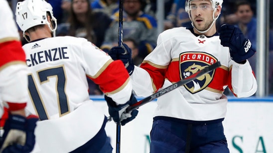 Trocheck helps Panthers rally past Blues 7-4 (Jan 09, 2018)