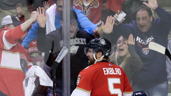 Ekblad scores in OT, Panthers beat Gallant, Golden Knights