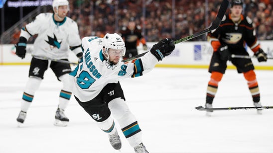 Boedker, Thornton lead Sharks in 6-2 rout of Ducks (Jan 21, 2018)