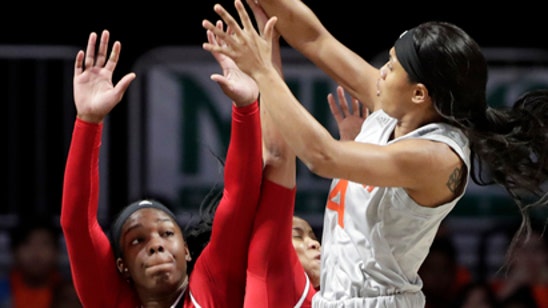 Hines-Allen leads No. 4 Louisville past Miami 84-74 (Jan 25, 2018)