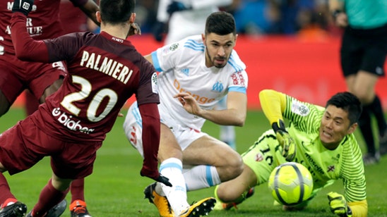 Thauvin nets hat trick as Marseille beats Metz 6-3 to go 2nd