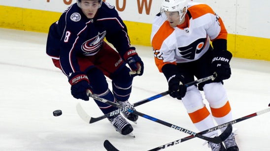 Couturier’s OT goal lifts Flyers past Blue Jackets, 2-1