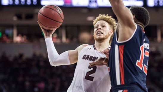 South Carolina holds on to upset No. 10 Auburn, 84-75