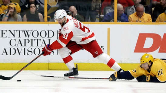 Mrazek beats Predators again, Red Wings win 3-1