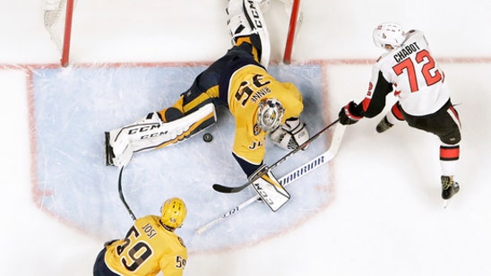 Arvidsson scores twice, Predators beat Senators 5-2