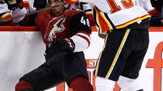 Jon Gillies makes 35 saves, Flames beat Coyotes 5-2