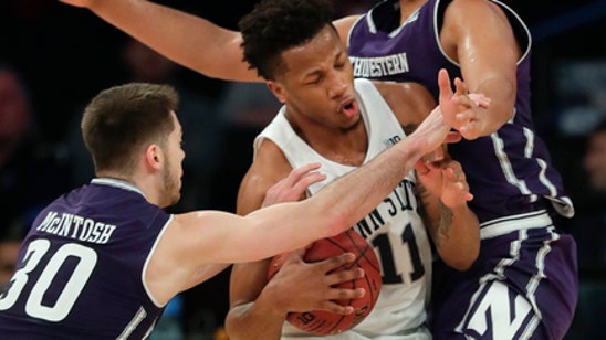 Carr scores 25, leads late run as Penn State wins 65-57