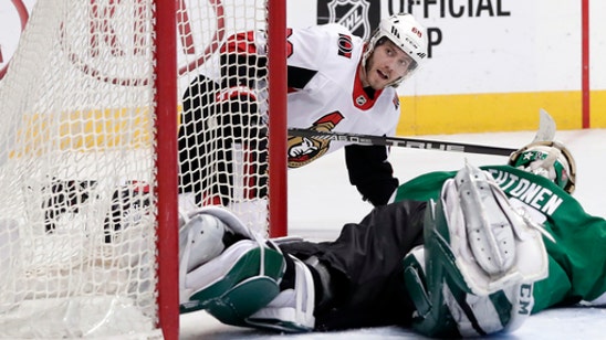 Karlsson scores in overtime, Senators beat Stars 3-2