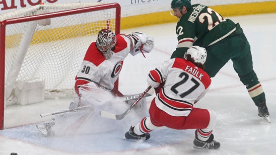 Staal scores twice more for Wild in 6-2 romp over Hurricanes