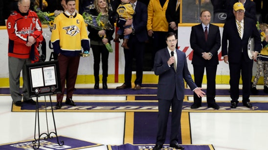 Predators, Bettman honor David Poile for most wins by NHL GM