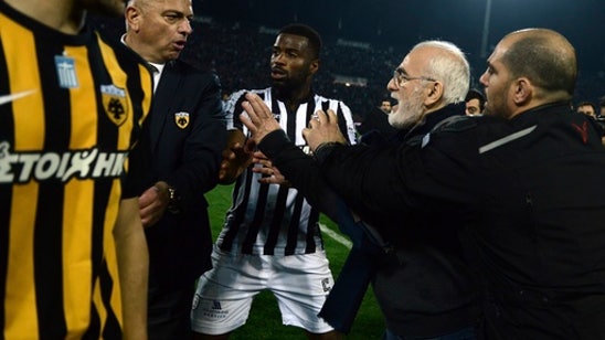 Greek game interrupted after ‘armed’ owner protests decision