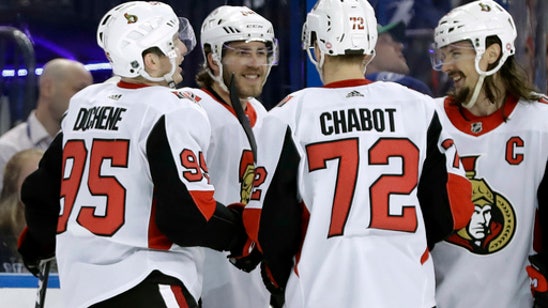 Hoffman scores twice, Senators win 7-4 to stop Lightning run